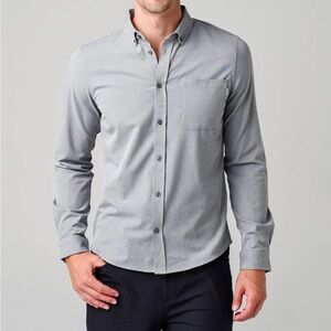 Vuori Gray Casual Button Down Shirt